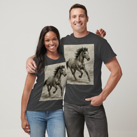 T-shirt wild paard (Unisex)