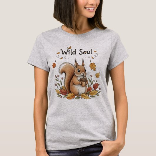 T-shirt 'Wild Soul Cottagecore' (Voorkant)