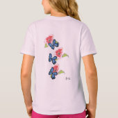 T-shirt : Wilde bloemen & vlinders (Achterkant)