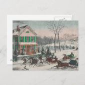 T-SHIRT Winter Poetry Briefkaart (Voorkant / Achterkant)