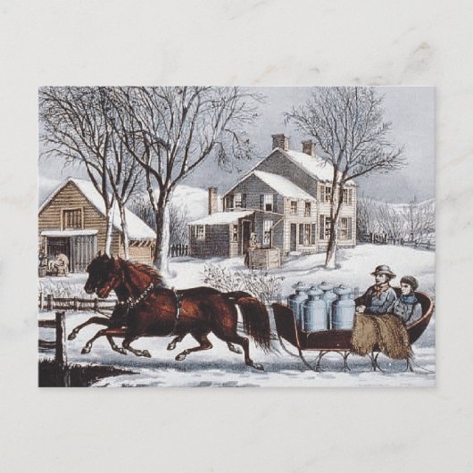 T-SHIRT Winter Ride Briefkaart (Voorkant)