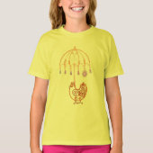 T-shirt - Wire Umbrella en Chicken (Voorkant)