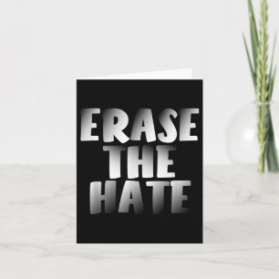 T-shirt 'Wis de Haat' anti-racisme protest Kaart