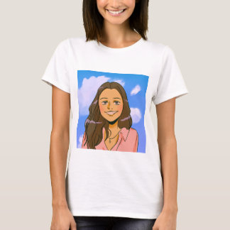 T-shirt wit kleur vrouwen dame klassiek design