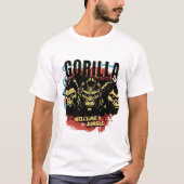 T-shirt with a strong gorilla design (Voorkant)