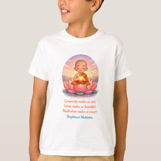 T shirt with child monk