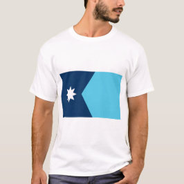 T Shirt with Flag of Minnesota, USA