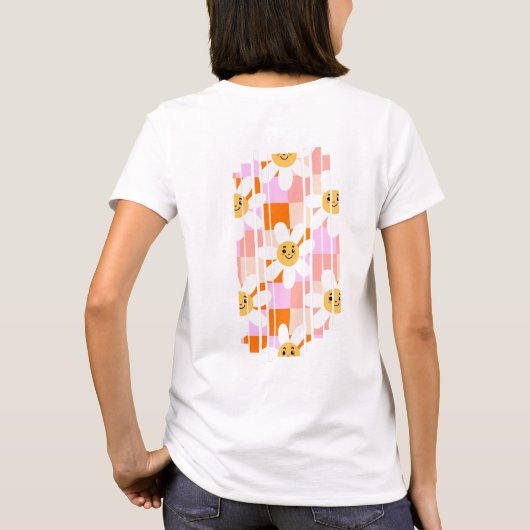 T-Shirt with flowers (Achterkant)