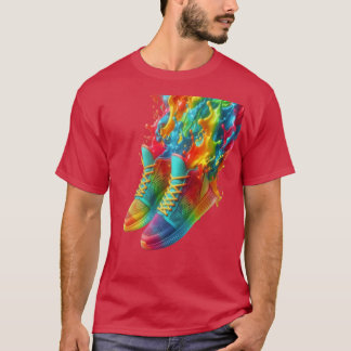 T-shirt with sneakers
