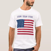 T-Shirt with US and Union Jack flags (Voorkant)