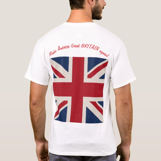 T-Shirt with US and Union Jack flags (Achterkant)