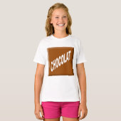 T-shirt Witte rots Design CHOCOLAT (Voorkant volledig)