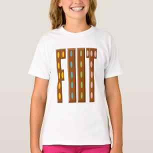 T-shirt Witte Ruffle Design FOOT CHOCOLAT BONBONS
