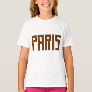 T-shirt Witte Ruffle PARIS CHOCOLAT