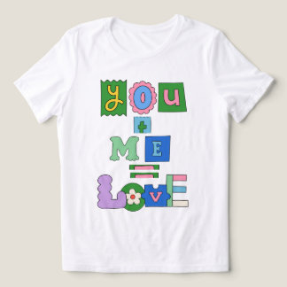 T-shirt witte Valentijnsdag voor cadeau