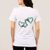 T-shirt witte Valentijnsdag voor cadeau (Achterkant)