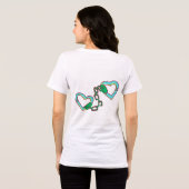 T-shirt witte Valentijnsdag voor cadeau (Achterkant volledig)