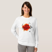 T-shirt Witte vrouw Manches Longues Halloween (Voorkant volledig)