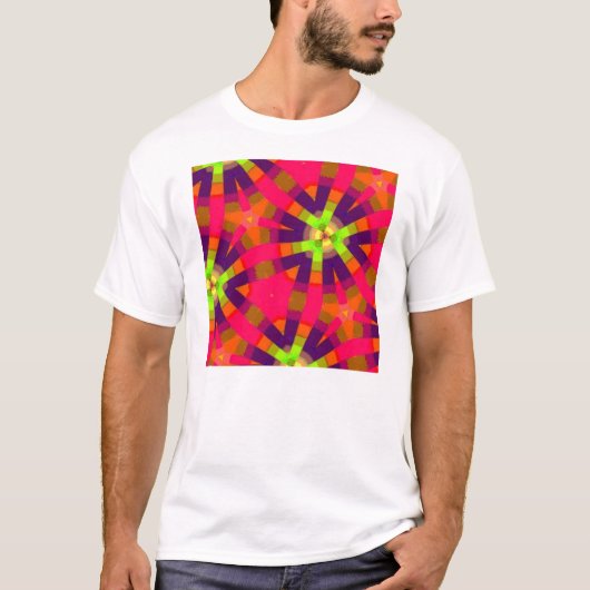 T-shirt witte wieldraaisel (Voorkant)