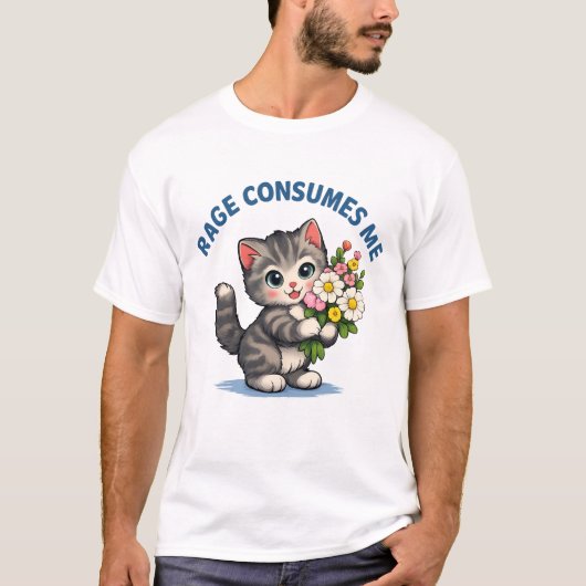 T-shirt 'Woede Verteert Me' (Voorkant)