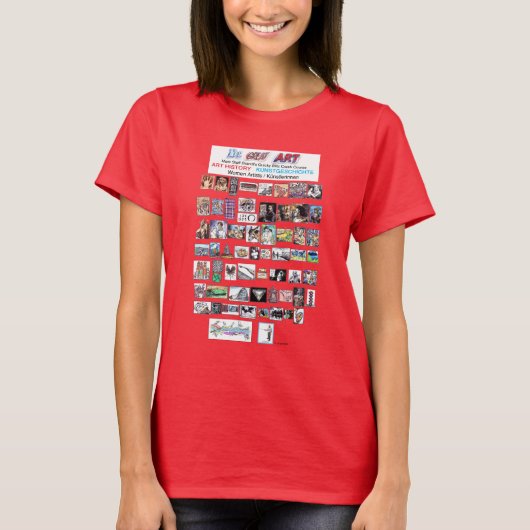 T-Shirt Women Art History Complete (Voorkant)
