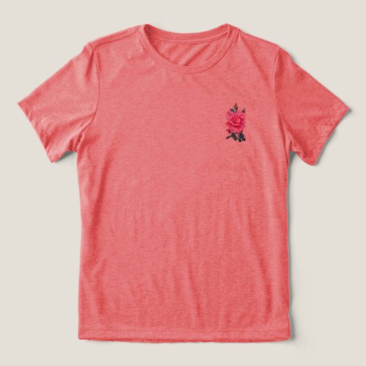 T SHIRT WOMENS BELLA TRI BLOEMONTWERP (Design voorkant)