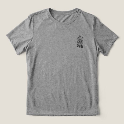 T SHIRT WOMENS BELLA TRI BLOEMONTWERP (Design voorkant)