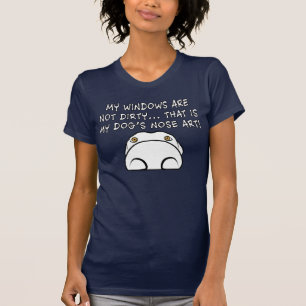T-Shirt Women's - My Dog's Nose Art in Windows