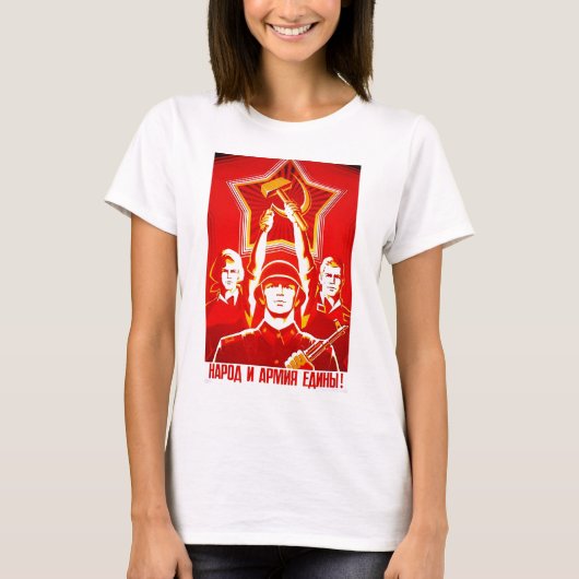 T-shirt Workers van de Wereld Unite (Voorkant)