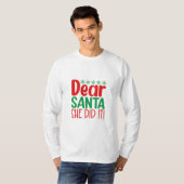 T-shirt - Xmas Grappig Quote (Voorkant volledig)