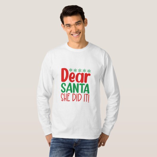T-shirt - Xmas Grappig Quote (Voorkant volledig)