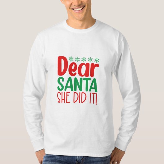 T-shirt - Xmas Grappig Quote (Voorkant)