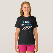 T-Shirt Yes, 5th grade  average (Voorkant volledig)