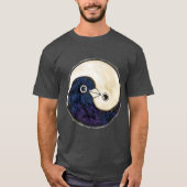 T shirt Yin Yang ontwerp vredesduiven (Voorkant)