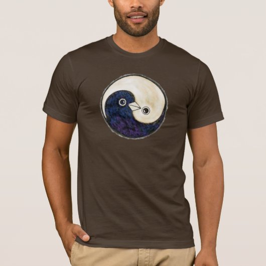 T shirt Yin Yang vredes- en harmoniedoven (Voorkant)