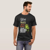 T-shirt 'You Make My Heart Hop' (Voorkant volledig)