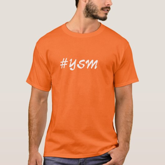 T-shirt YSM Hastag (Voorkant)