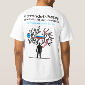 T-shirt — Yttrandefrihet (Achterkant)