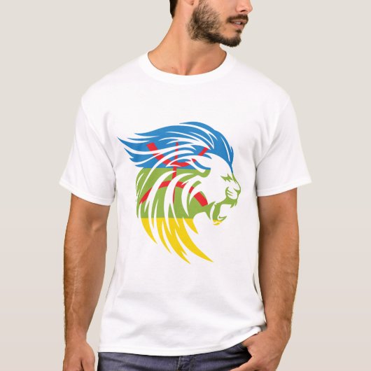 T-SHIRT Z AMAZIGH MON BEAU MOTIEF VAN BER CULTUUR (Voorkant)
