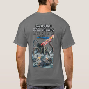 T-shirt Zeemonster bestrijdt de Amerikaanse marine
