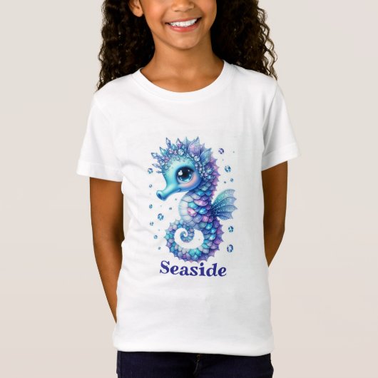 T-shirt Zeepaardje aan Zee (Voorkant)