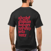 T-Shirt - Zetafonts Keratine (Achterkant)