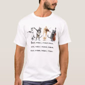 T-shirt / zingende katten / mauw , mauw , mauw (Voorkant)