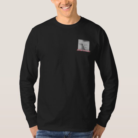 T-SHIRT ZOMBIE AFSTOTENDE MANNEN KUNST EN DESIGN (Voorkant)