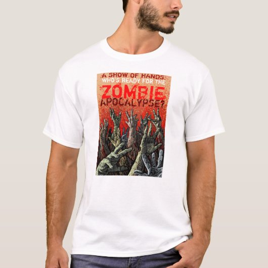 T-shirt Zombie Apocalypse (Voorkant)