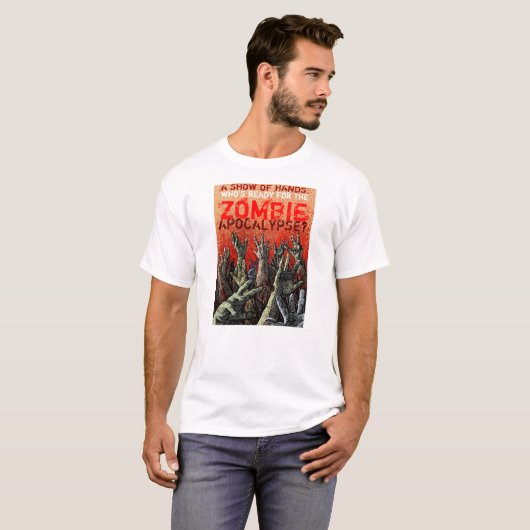 T-shirt Zombie Apocalypse (Voorkant volledig)