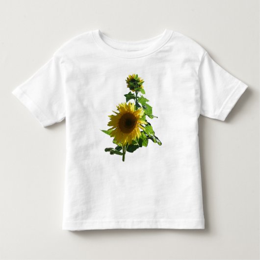 T-shirt - zonnebloem (kinder) (Voorkant)