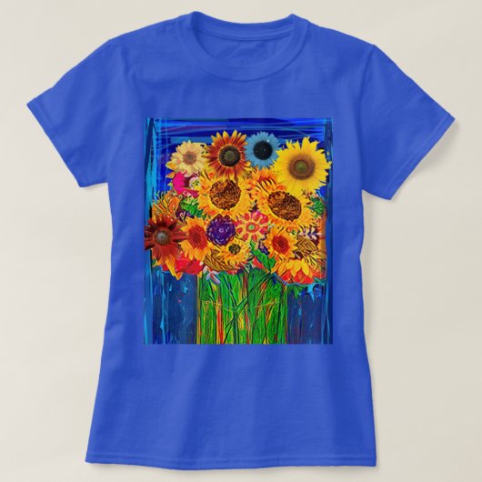 T shirt ~ Zonnebloemen (Design voorkant)