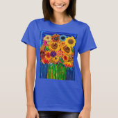 T shirt ~ Zonnebloemen (Voorkant)