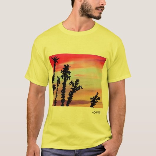 T-shirt : Zonsondergang (Voorkant)